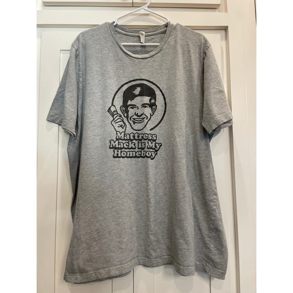 Mattress Mack Houston hero gray cotton t-shirt 3XL